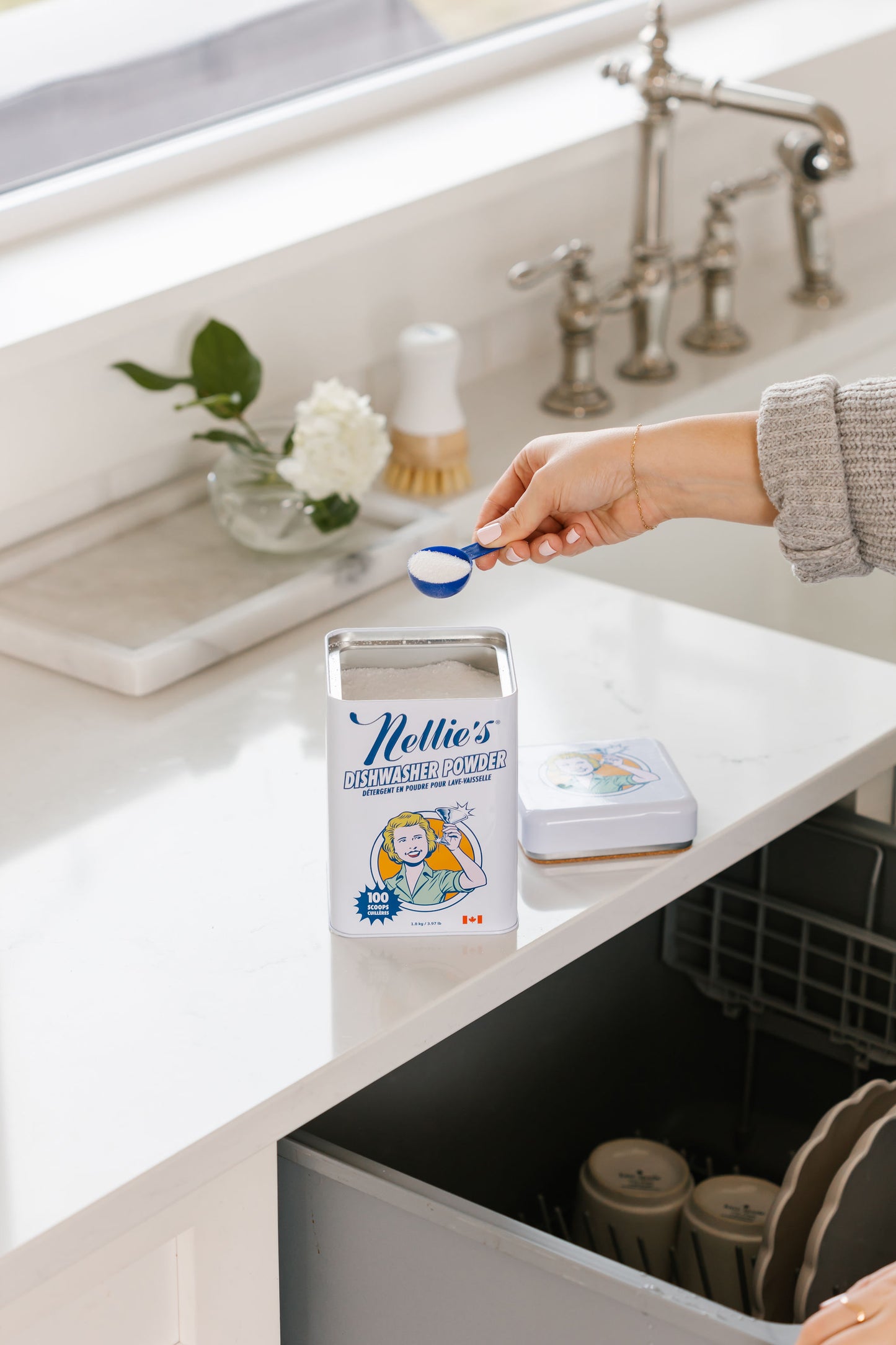 Dishwasher Powder with Tin